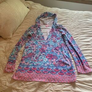 Lilly Pulitzer hoodie, coverup, tunic—French terrycloth, XS FINAL PRICE